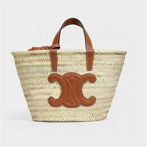 celine teen basket bag|CÉLINE Teen Triomphe Classic Panier Basket Bag .